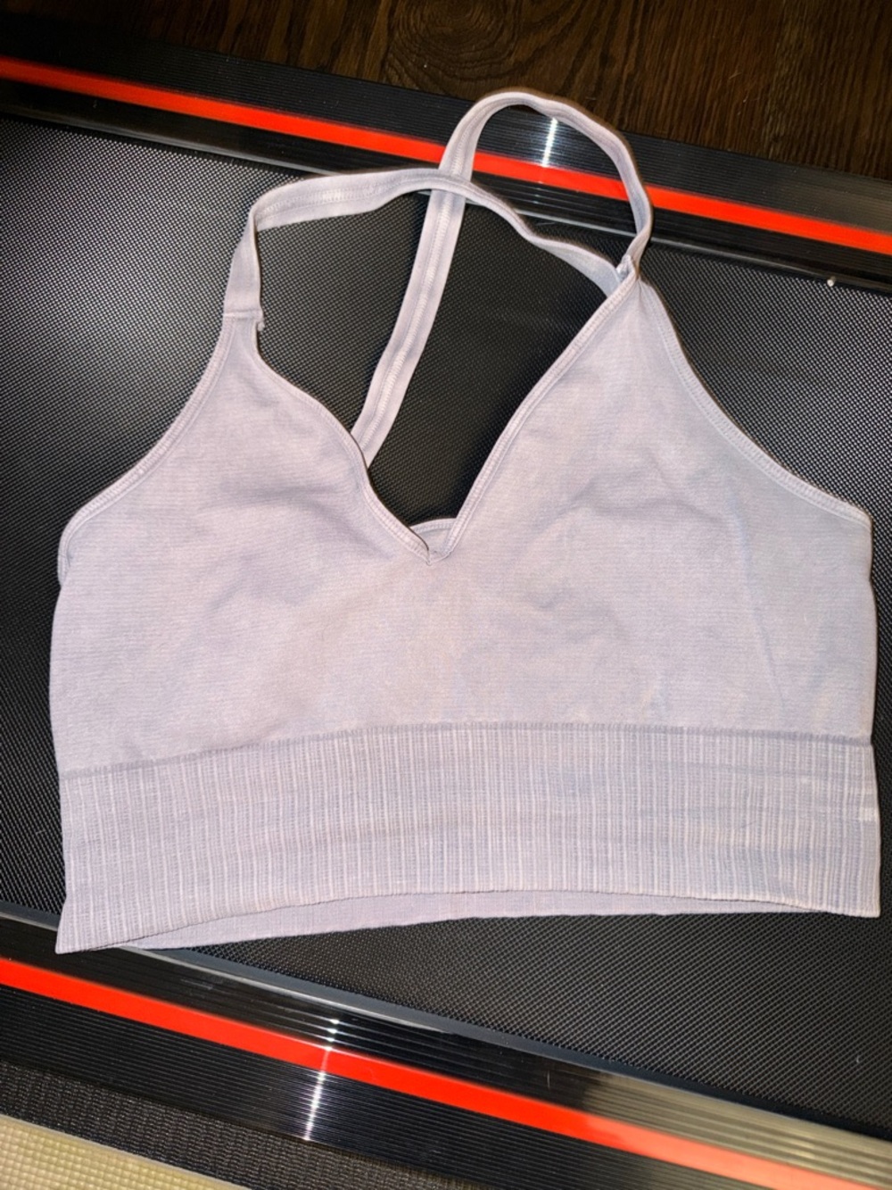 Free People Movement Light Lilac Seamless V-Neck Sports Bralette